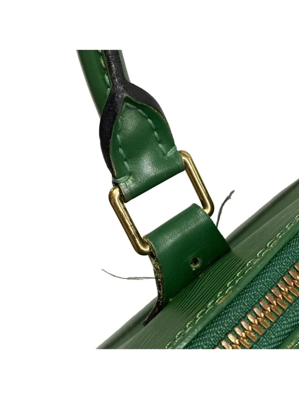 Louis Vuitton Handbag Epi Alma Borneo Green Leather